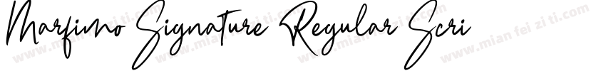 Marfimo Signature Regular Script字体转换